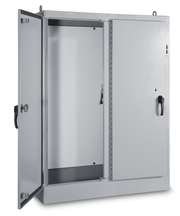 Type 12 Double Door Freestanding Enclosure for Flange Mounted Disconnect Type 12 Double Door Freestanding Enclosure for Flange Mounted Disconnect - left